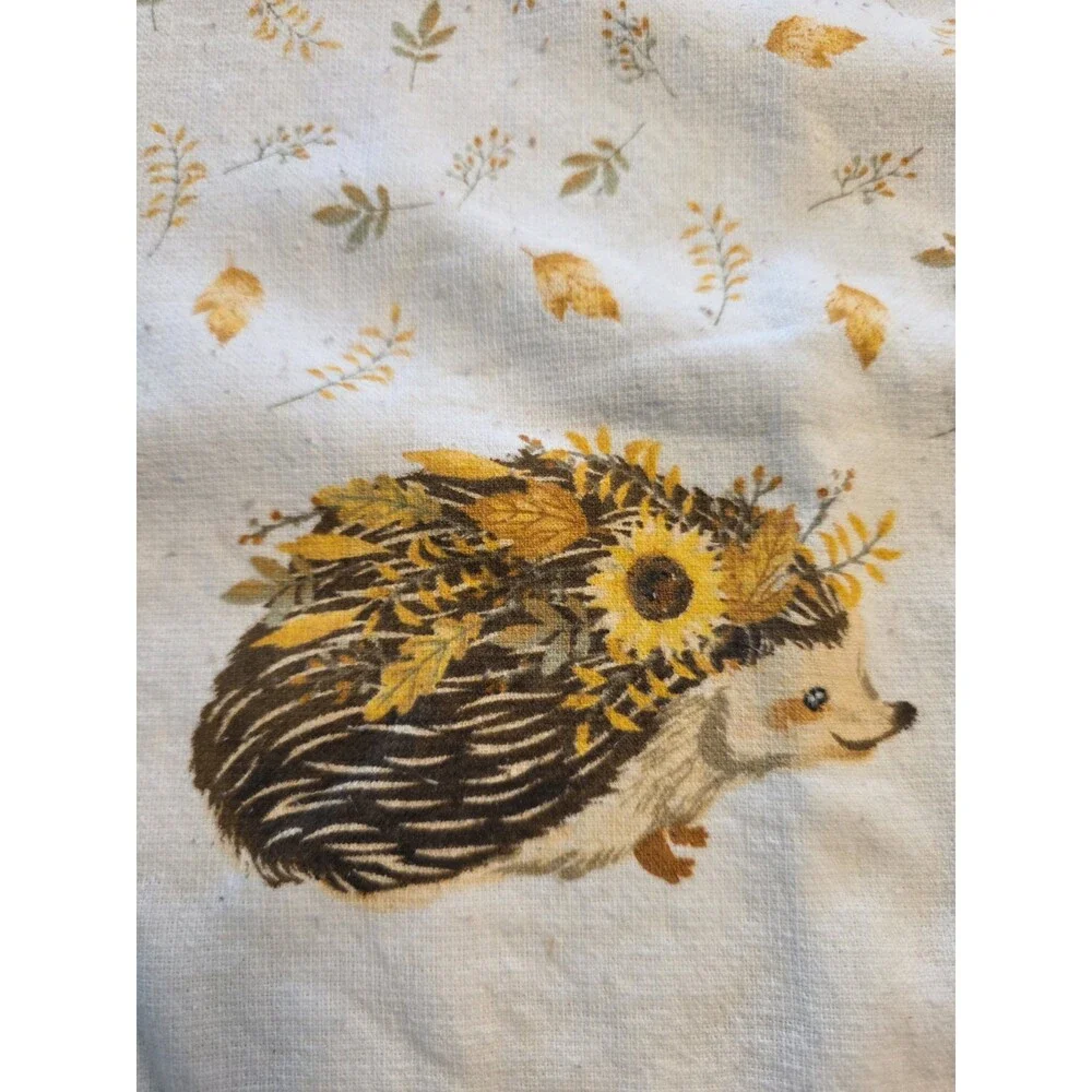 ​Jo-Ann Stores Fall Hedgehog Kitchen Hand Towel Autumn Leaf Tassel Fringe 2019